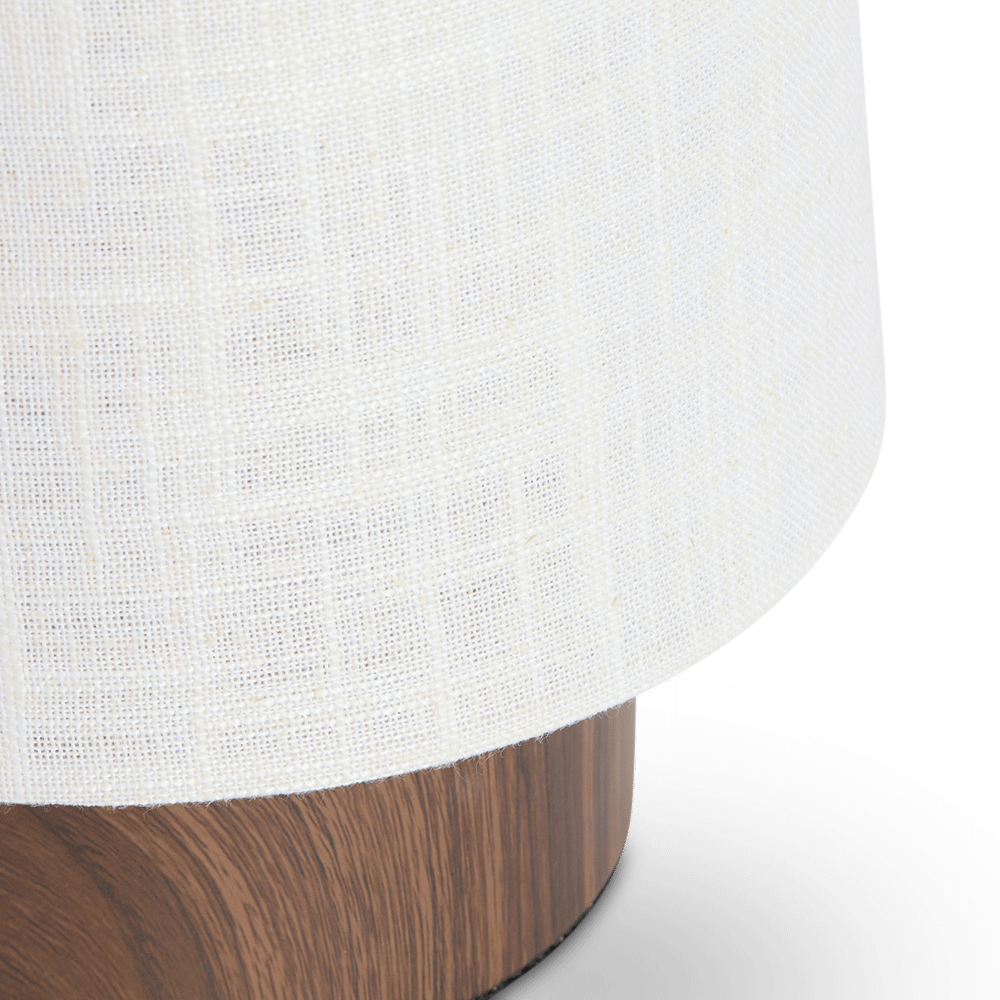 Tafellamp HOWIE L Houtprint Bruin