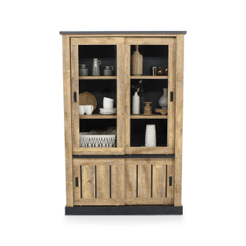 Glaskast KAMIEL Industrial Oak Glaskast KAMIEL Industrial Oak