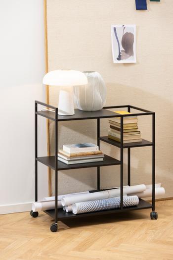 Opbergtrolley 3 leggers SPARROW Metaal Zwart Opbergtrolley 3 leggers SPARROW Metaal Zwart