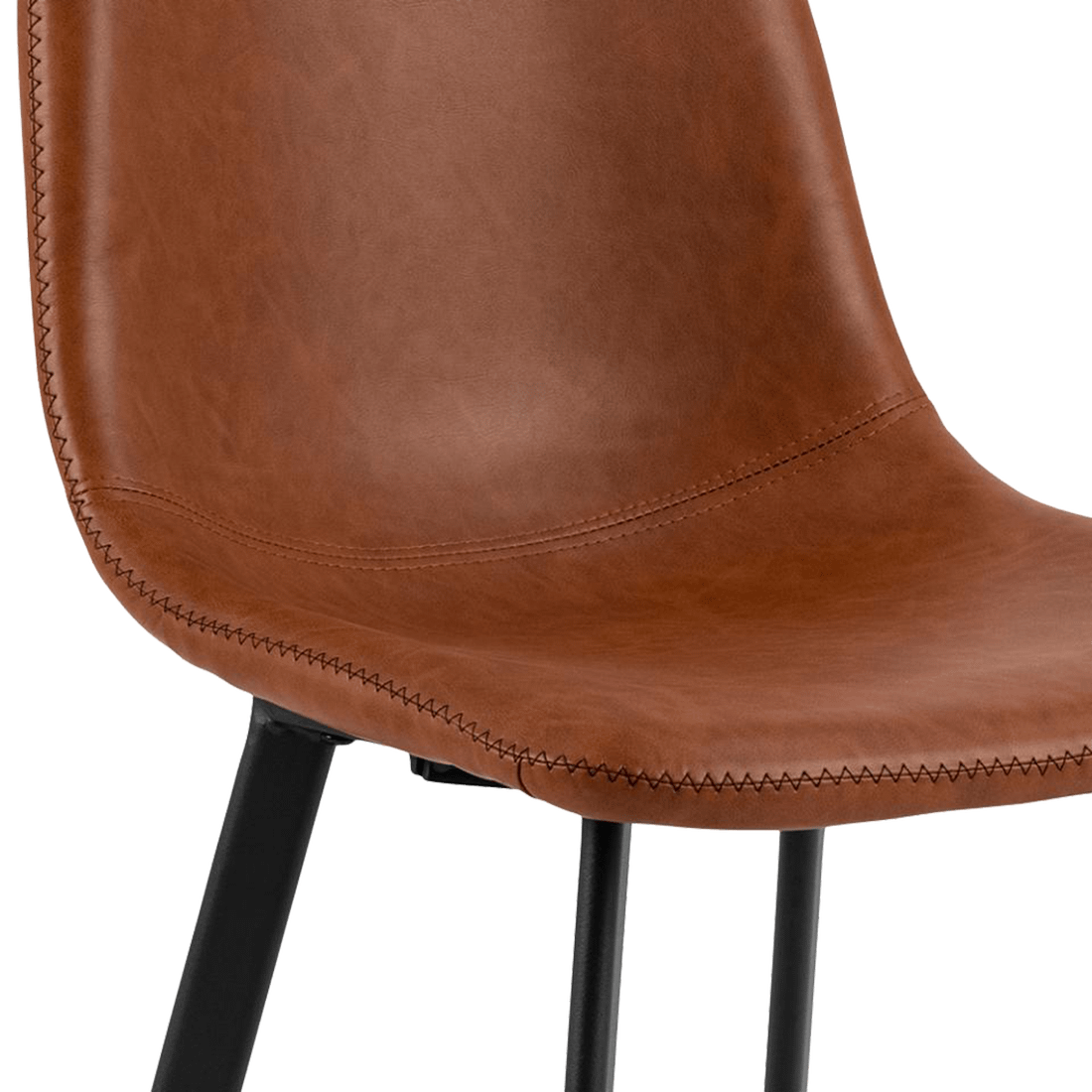 Barstoel AMBROS PU retro leather look brandy 691B - ZH63,5cm Barstoel AMBROS PU retro leather look brandy 691B - ZH63,5cm