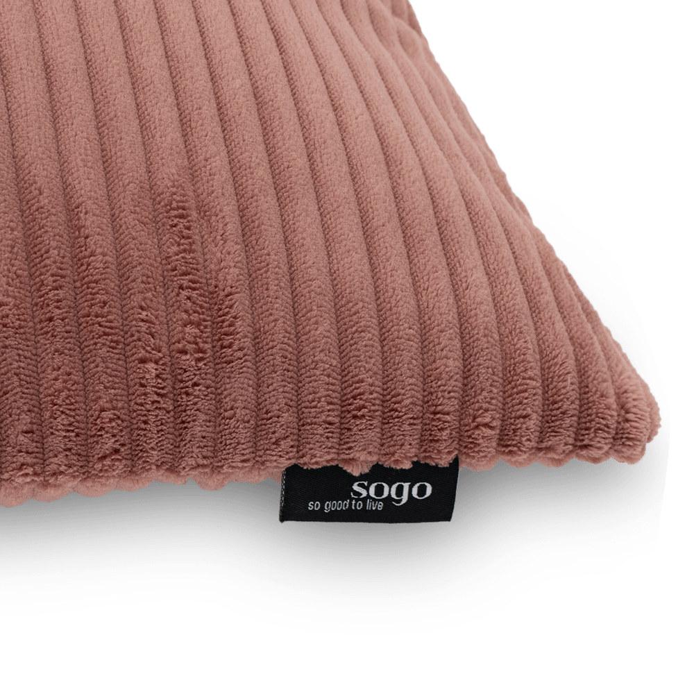 Kussen MILLY 45x45 Ribfluweel Framboise