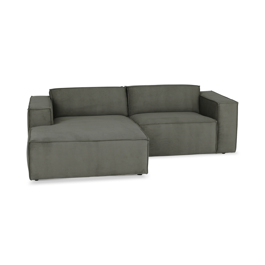 Hoeksalon MALTA Longchair Links Olijf Grijs Hoeksalon MALTA Longchair Links Olijf Grijs