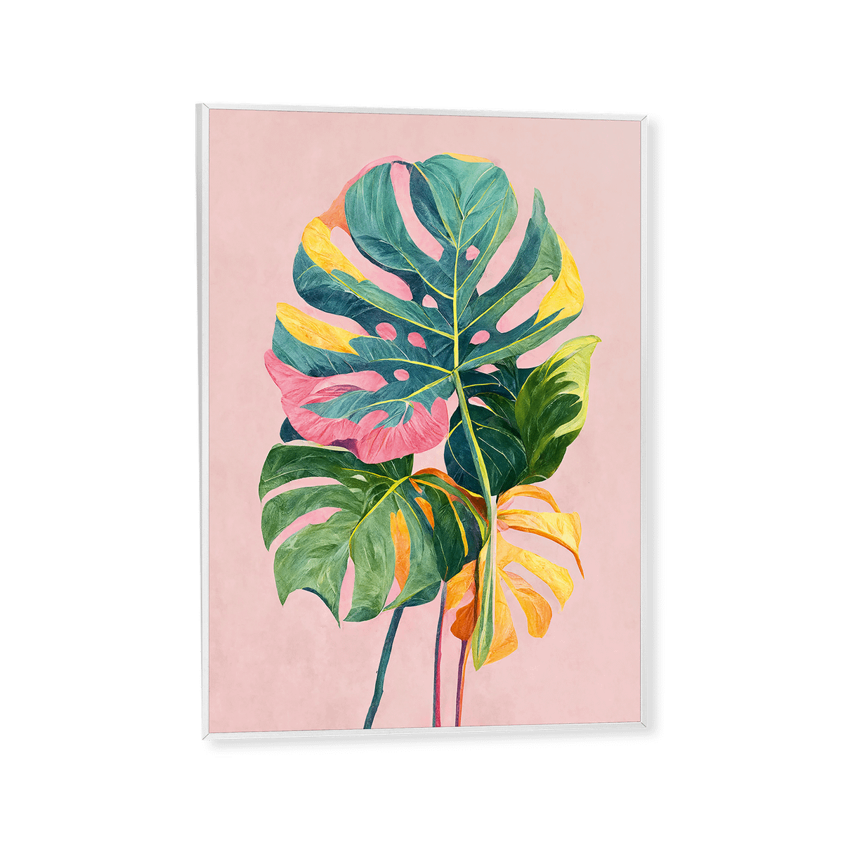 Framed Canvas COLOURFUL LEAFS 30x40