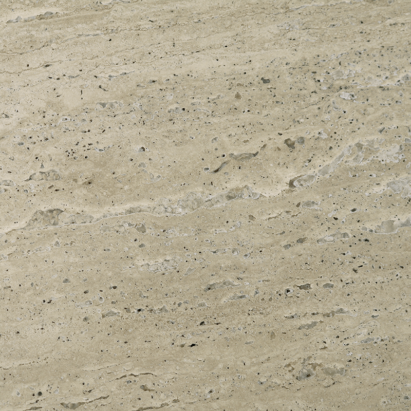 Salontafel PURNIMA Ø90 Travertijn/Mango Donkerbruin Salontafel PURNIMA Ø90 Travertijn/Mango Donkerbruin