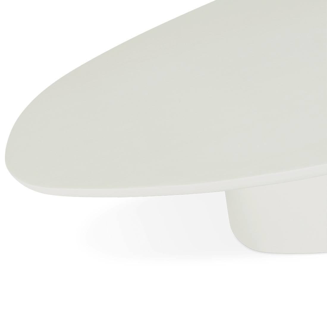 Eettafel KRETA Ovaal 240x115 Microcement Wit Eettafel KRETA Ovaal 240x115 Microcement Wit