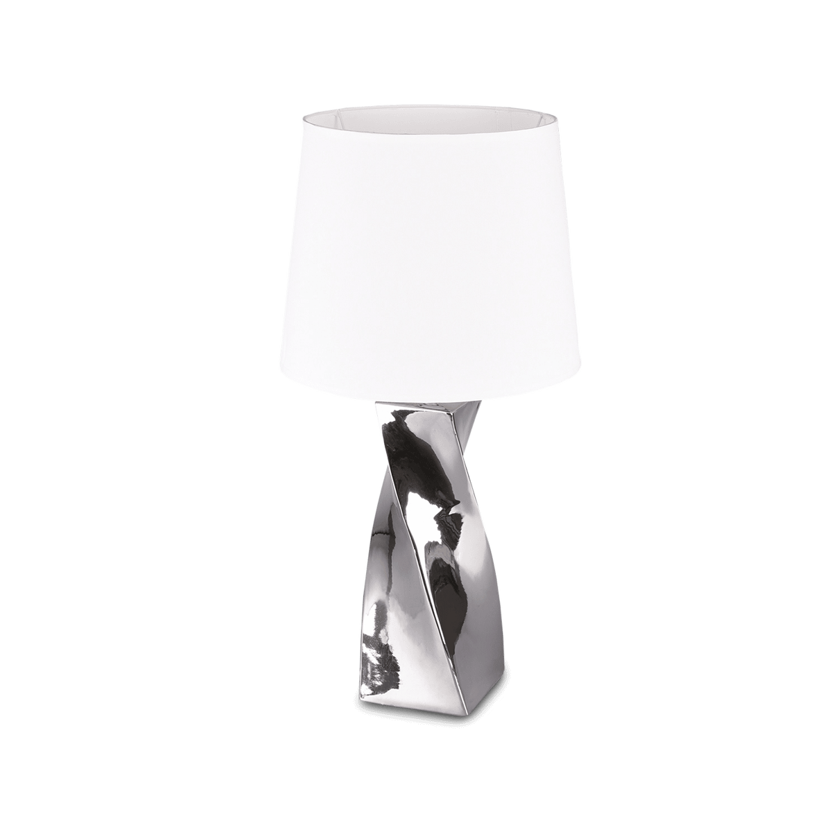 Tafellamp ABEBA XL Ker. Zilver/Wit