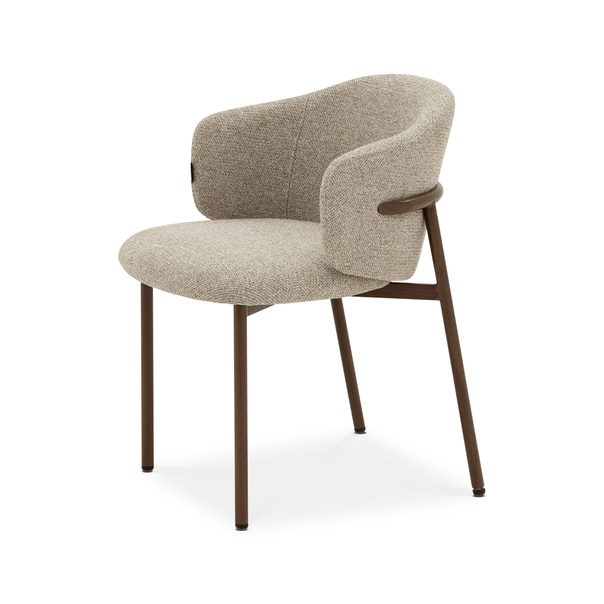 Stoel LUNO Sand / Walnut foil