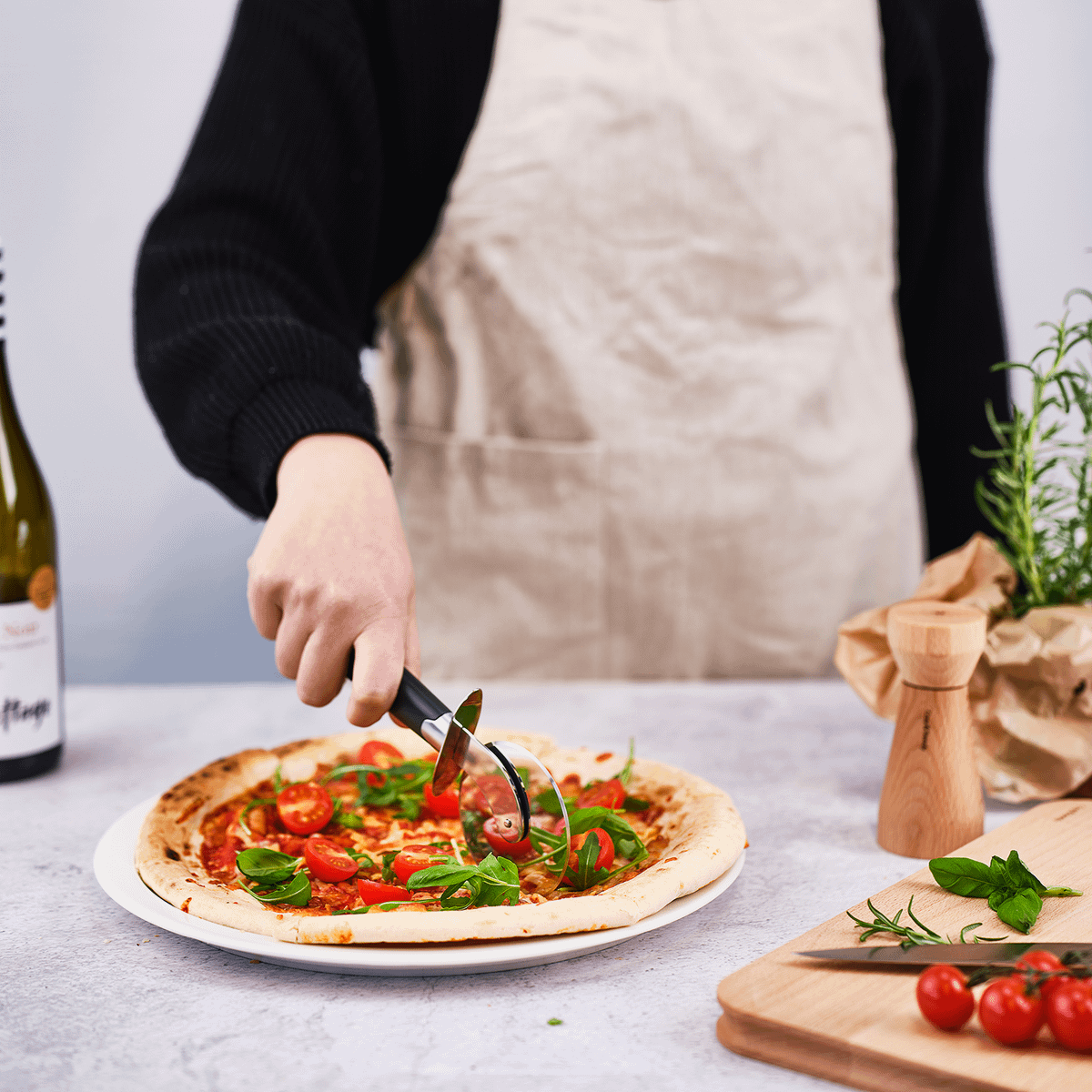 Pizzasnijder DAYLIA RVS Zwart