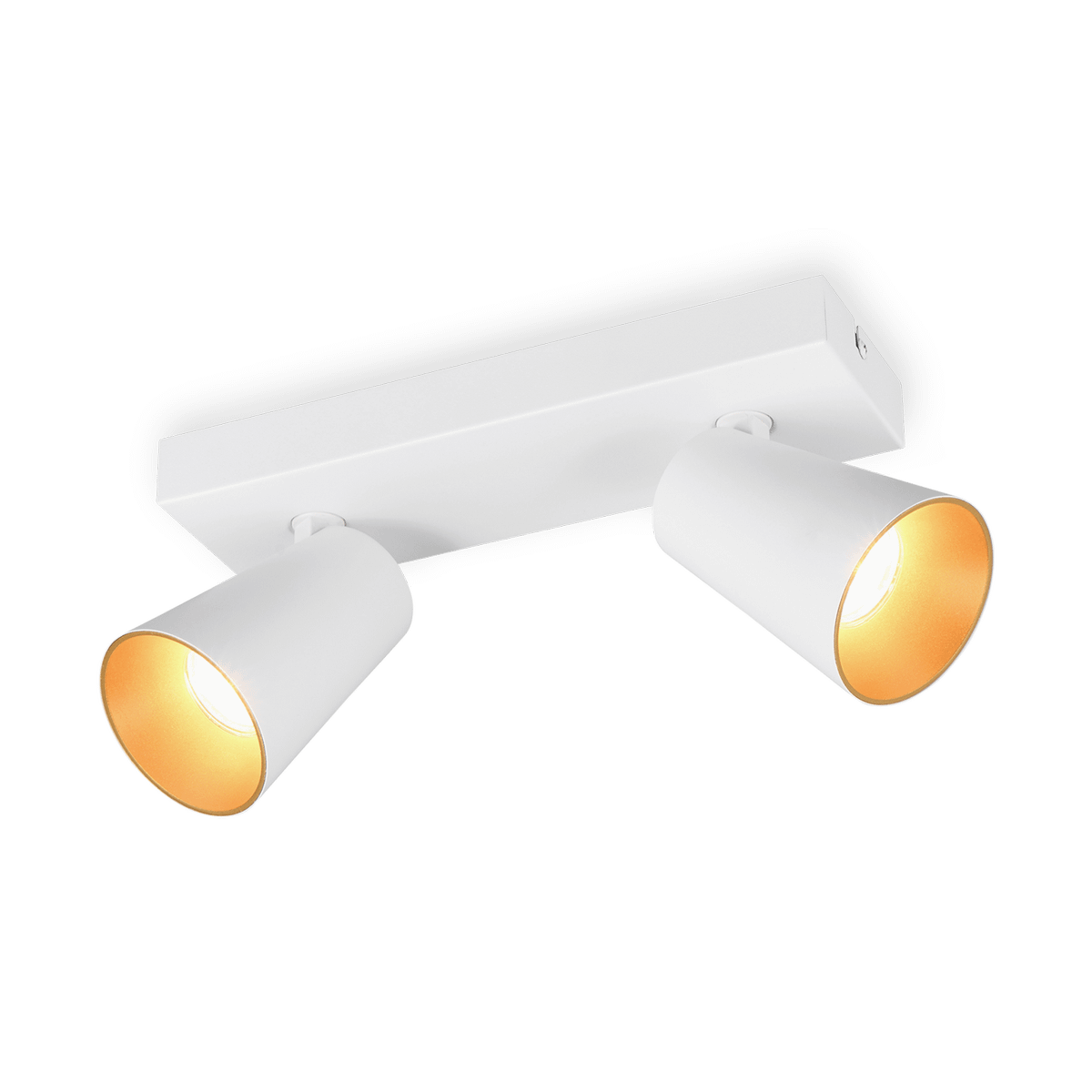 Spot SHARP 2Del. Met. Wit/Goud