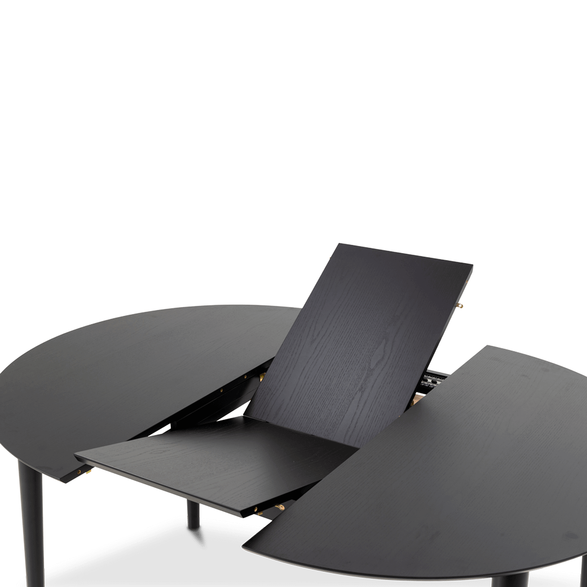 Eettafel Verlengbaar VEZNA Ø115/Ø154 Zwart Eikfineer