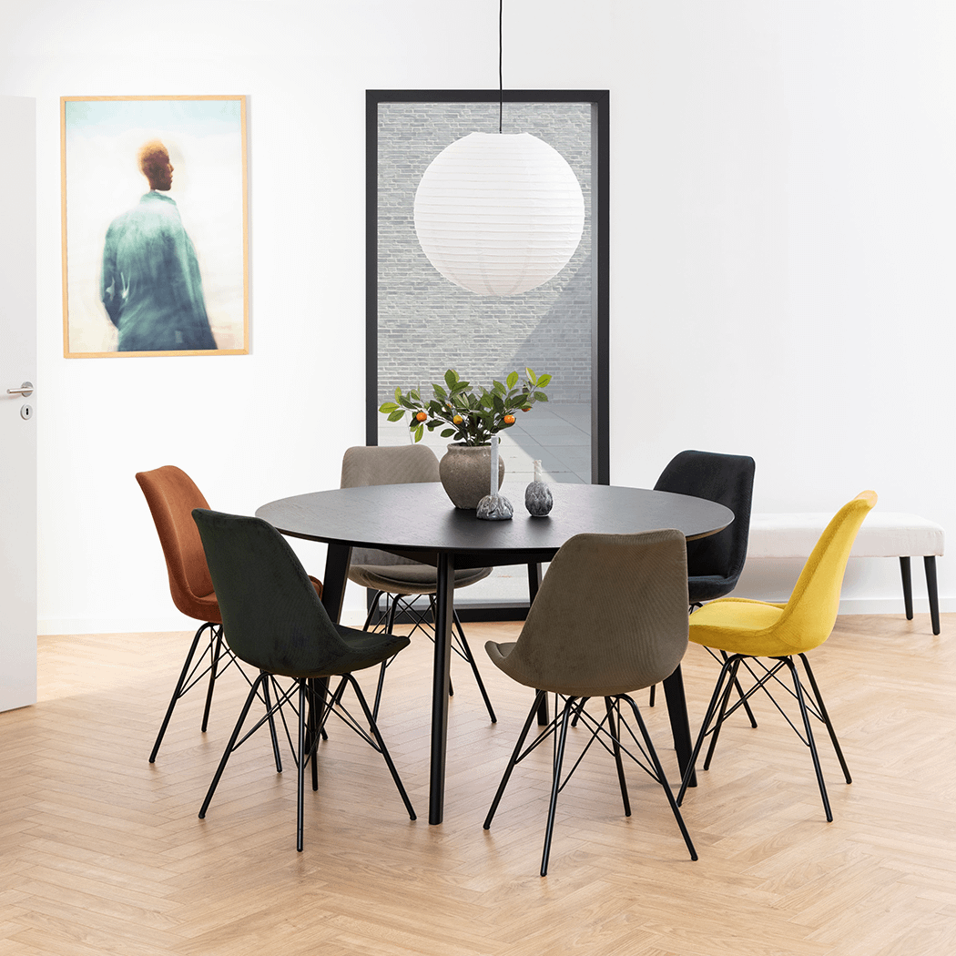 Kuipstoel KORDELIO Wind fabric anthracite 40