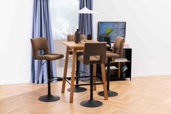 Barstoel FINLEY Preston fabric light brown 22 Barstoel FINLEY Preston fabric light brown 22