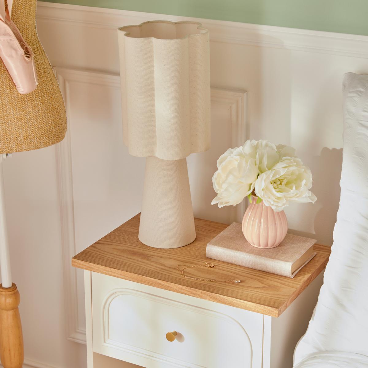 Tafellamp BIANCIA Stof Beige