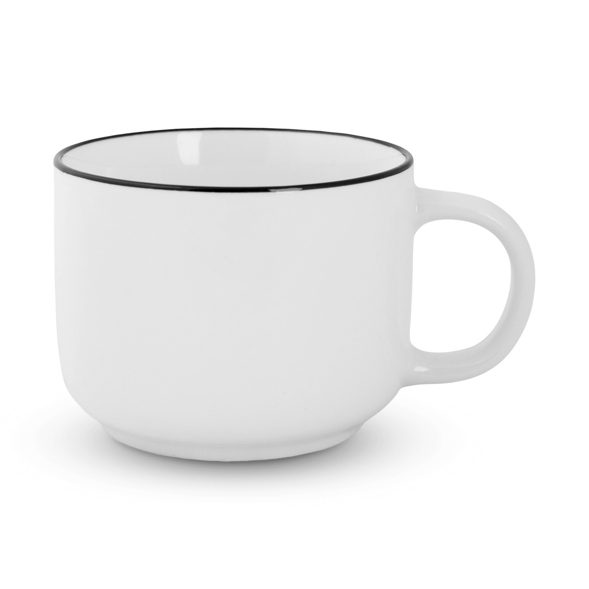 Jumbomok SEPS 48cl Wit/Rand Zwart