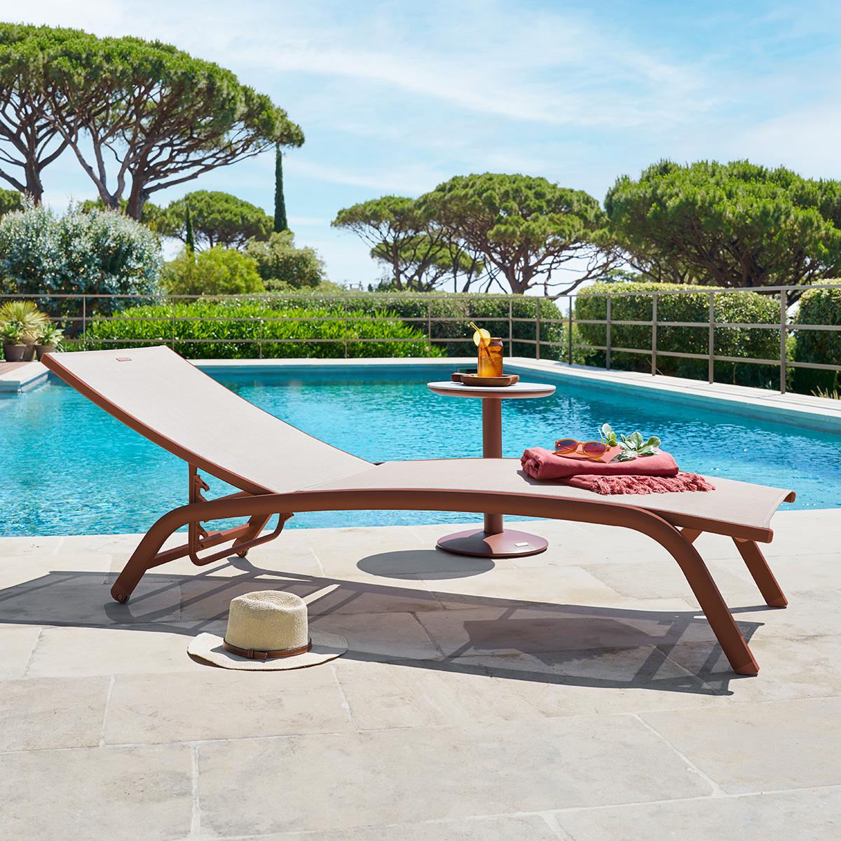 Verstelbaar Ligbed GRADARA Linen/Acajou