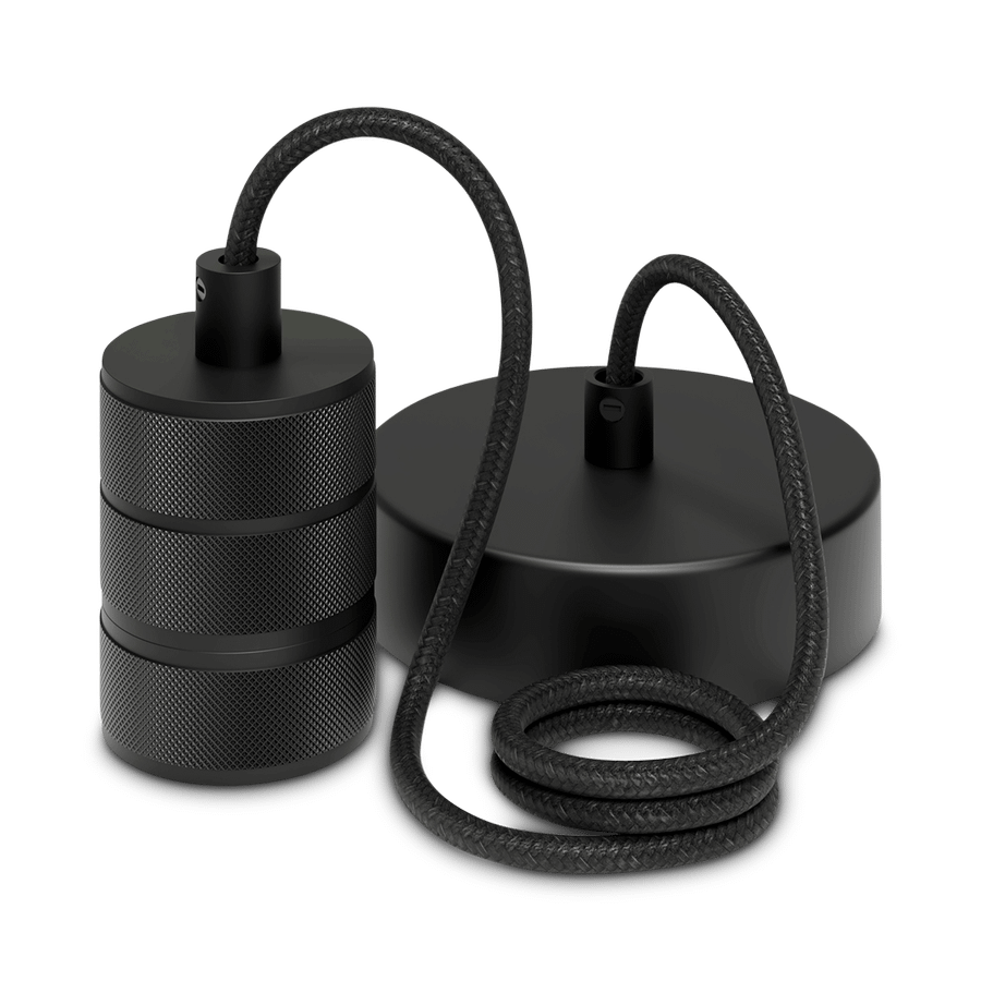 Pendel RETRO Rond 1D Mat Zwart Pendel RETRO Rond 1D Mat Zwart