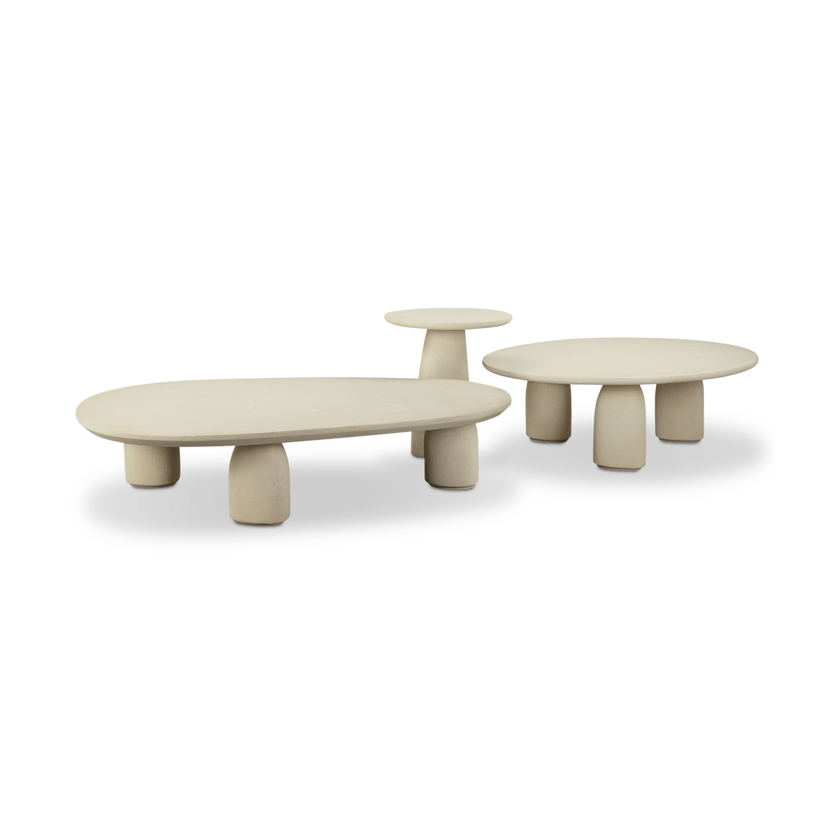 Salontafel SERRA 139x90 Microcement Limestone