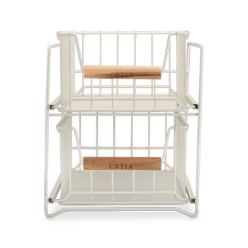Organiser DOROTA 2 Niveaus Metaal Beige Organiser DOROTA 2 Niveaus Metaal Beige