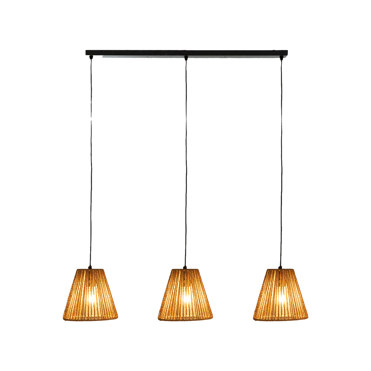 Hanglamp GAIDO 3-Delig Naturel