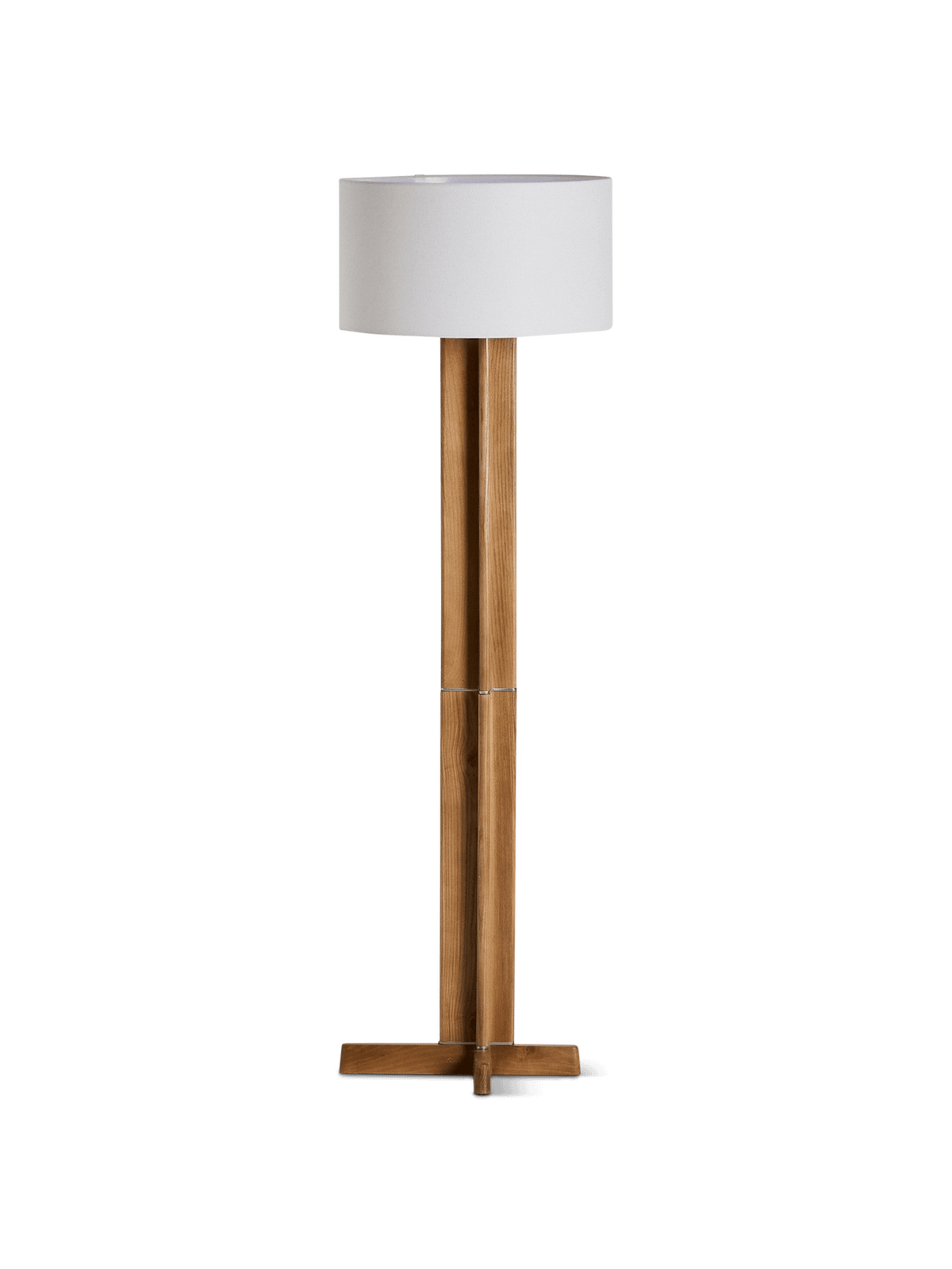 Vloerlamp Niani Naturel Rubberhout