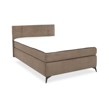 Boxspring MAKKUM Rib Taupe 120x200  Boxspring MAKKUM Rib Taupe 120x200
