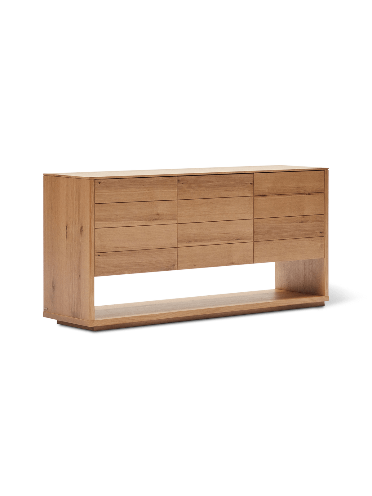 Alguema dressoir 3 deuren in eiken fineer met natuurlijke afwerking 151 x 73cm