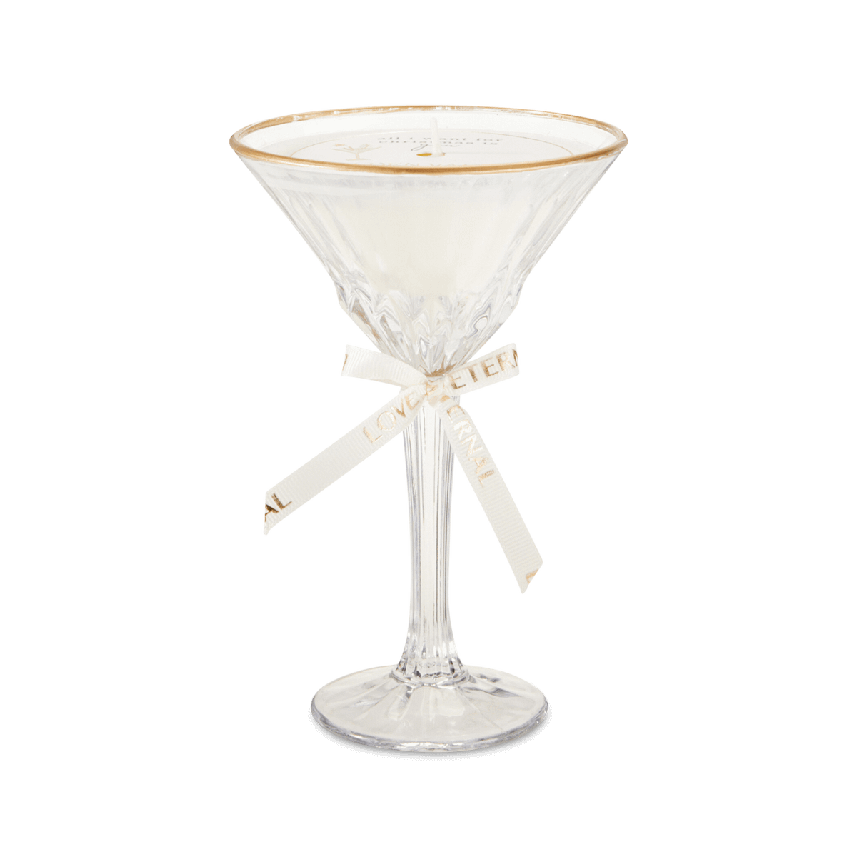 Geurkaars COLYS Cocktailglas Transparant Goud