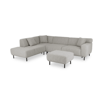 Hoeksalons QUILLO Zithoek Links Grijs B230 Hoeksalons QUILLO Zithoek Links Grijs B230