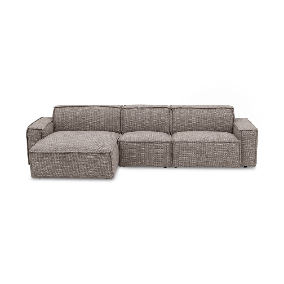 Hoeksalon HUDSON Taupe Longchair Links B307