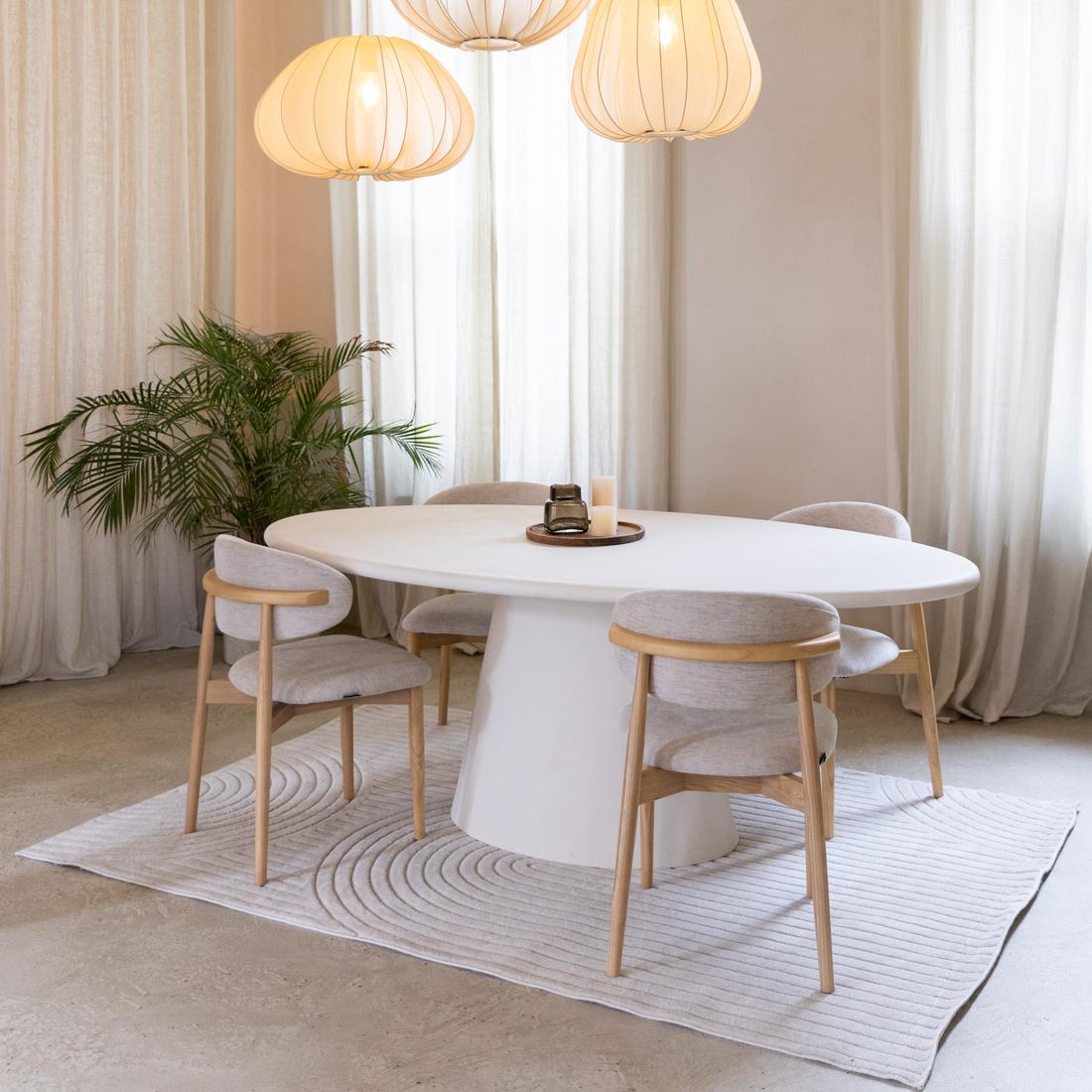 Eettafel KYTHIRA Ovaal 240x120 Microcement Eettafel KYTHIRA Ovaal 240x120 Microcement