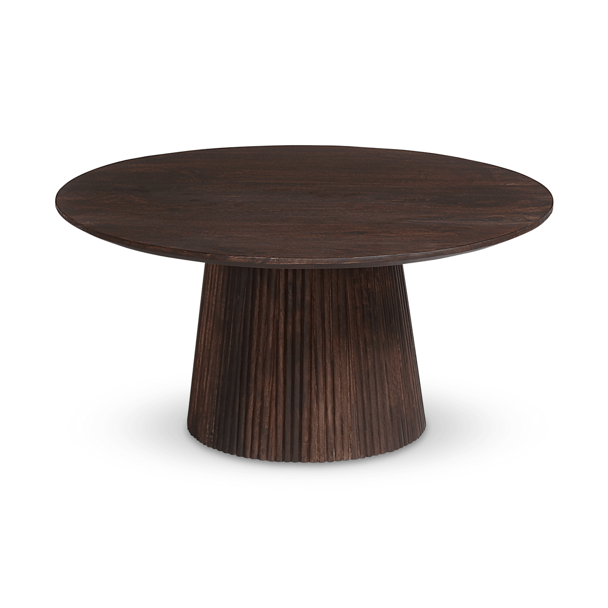 Salontafel DOMINGO Mango Donkerbruin  Ø80 