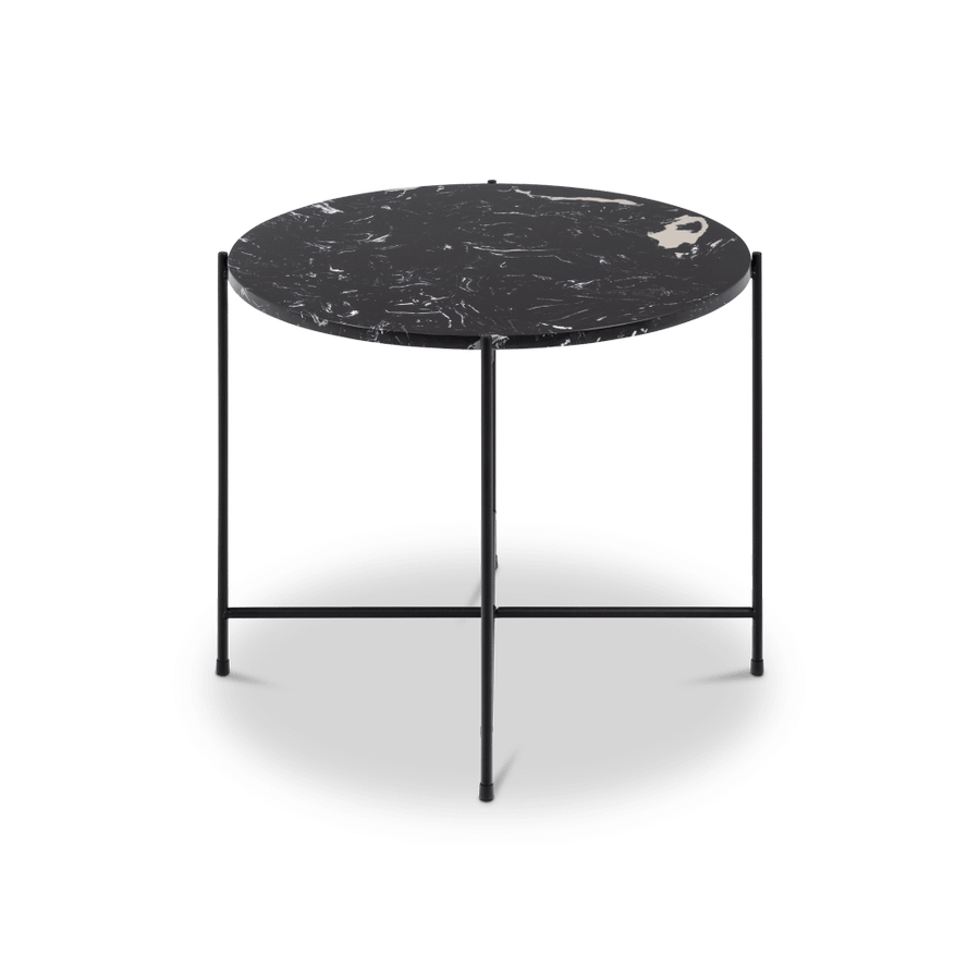 Bijzettafel FREJA Black Art. Marble Stone Bijzettafel FREJA Black Art. Marble Stone