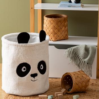 Opbergmand PANDAI Panda Poly Wit/Zwart Opbergmand PANDAI Panda Poly Wit/Zwart
