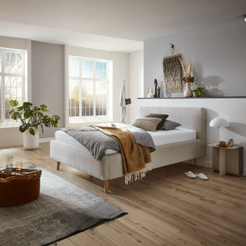 Bedkader met opbergruimte MATTI Poso Beige 140x200 Bedkader met opbergruimte MATTI Poso Beige 140x200