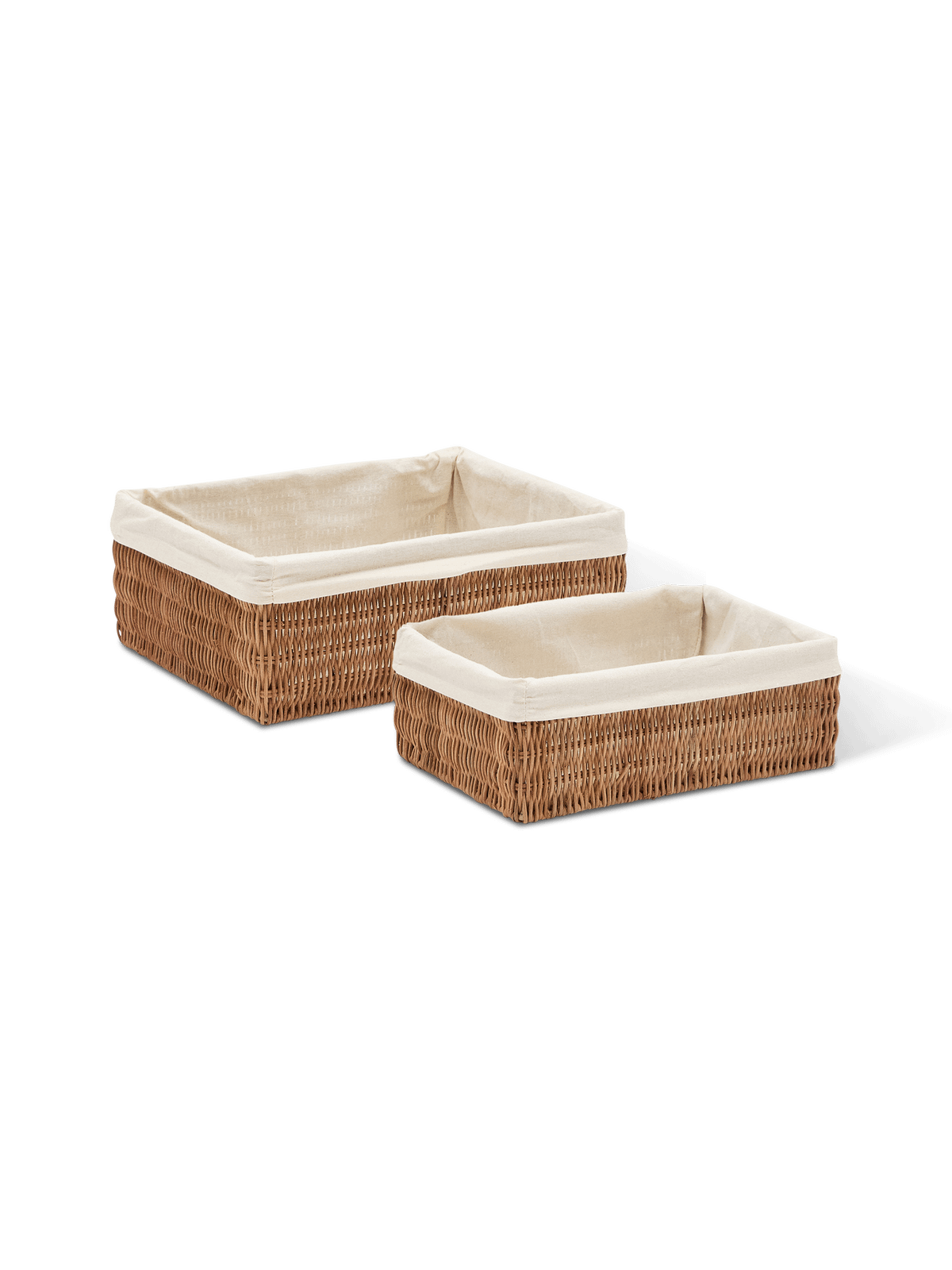 Set met 2 Indali rotan manden 32 x 25 cm / 28 x 20 cm