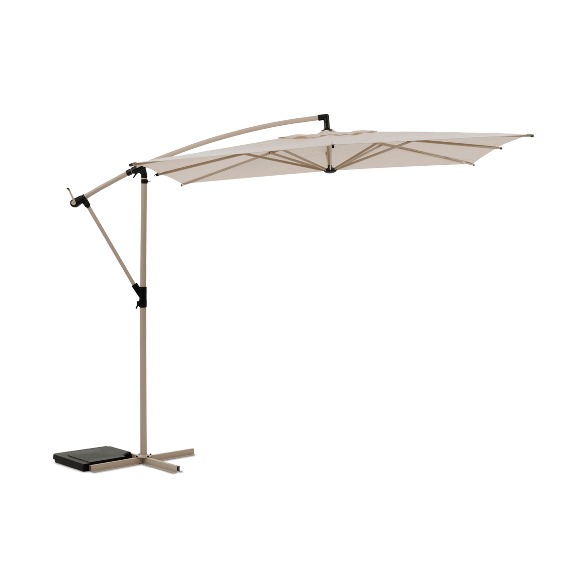 Zweefparasol MODENA Vierkant Beige