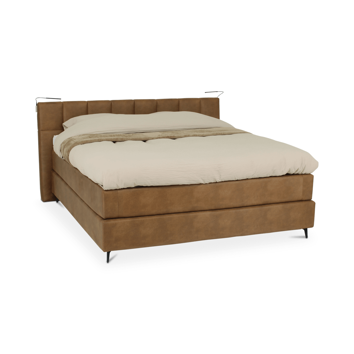 Boxspring SKAGEN Kentucky Cognac 180x200