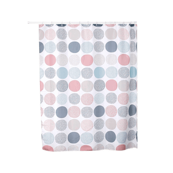 Douchegordijn ROUNDS Multi Incl. 12Haak Douchegordijn ROUNDS Multi Incl. 12Haak