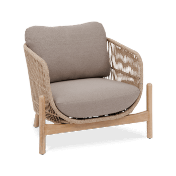 Fauteuil TRAPANI Acacia/Taupe Fauteuil TRAPANI Acacia/Taupe