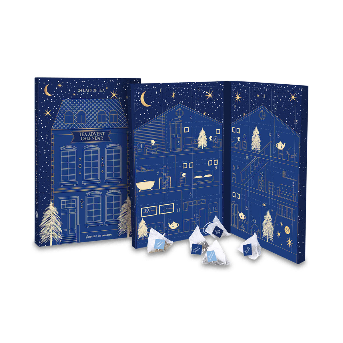 Christmas Tea Advent Calendar Blue