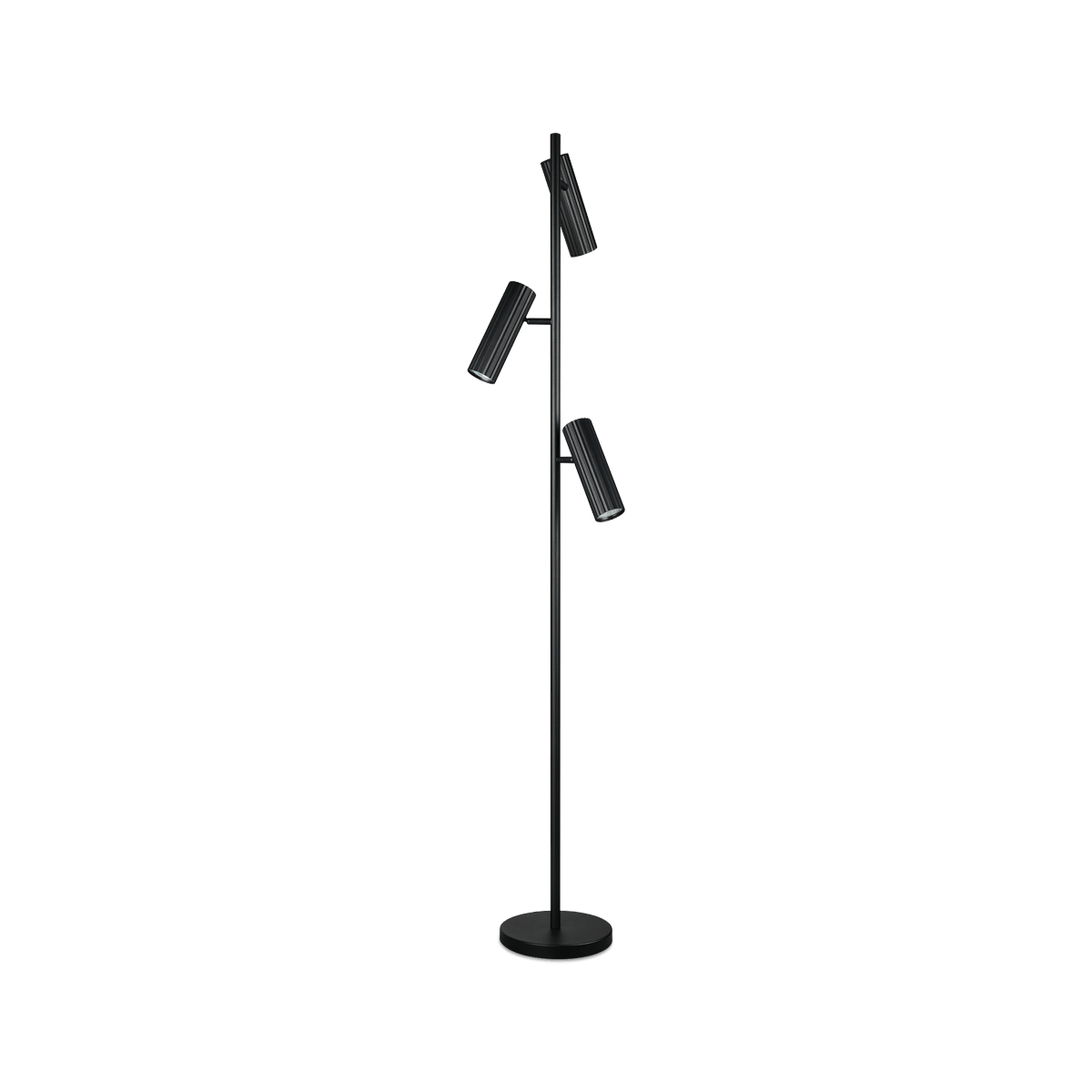 Vloerlamp SOKA 3Del. Metaal Zwart