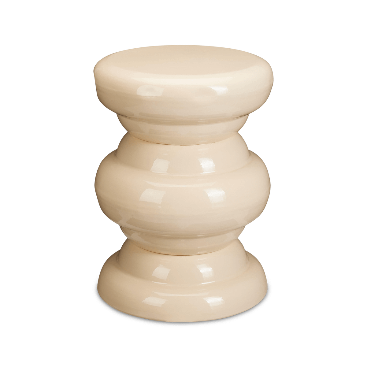 Bijzettafel JURAZA Rond Metaal Beige