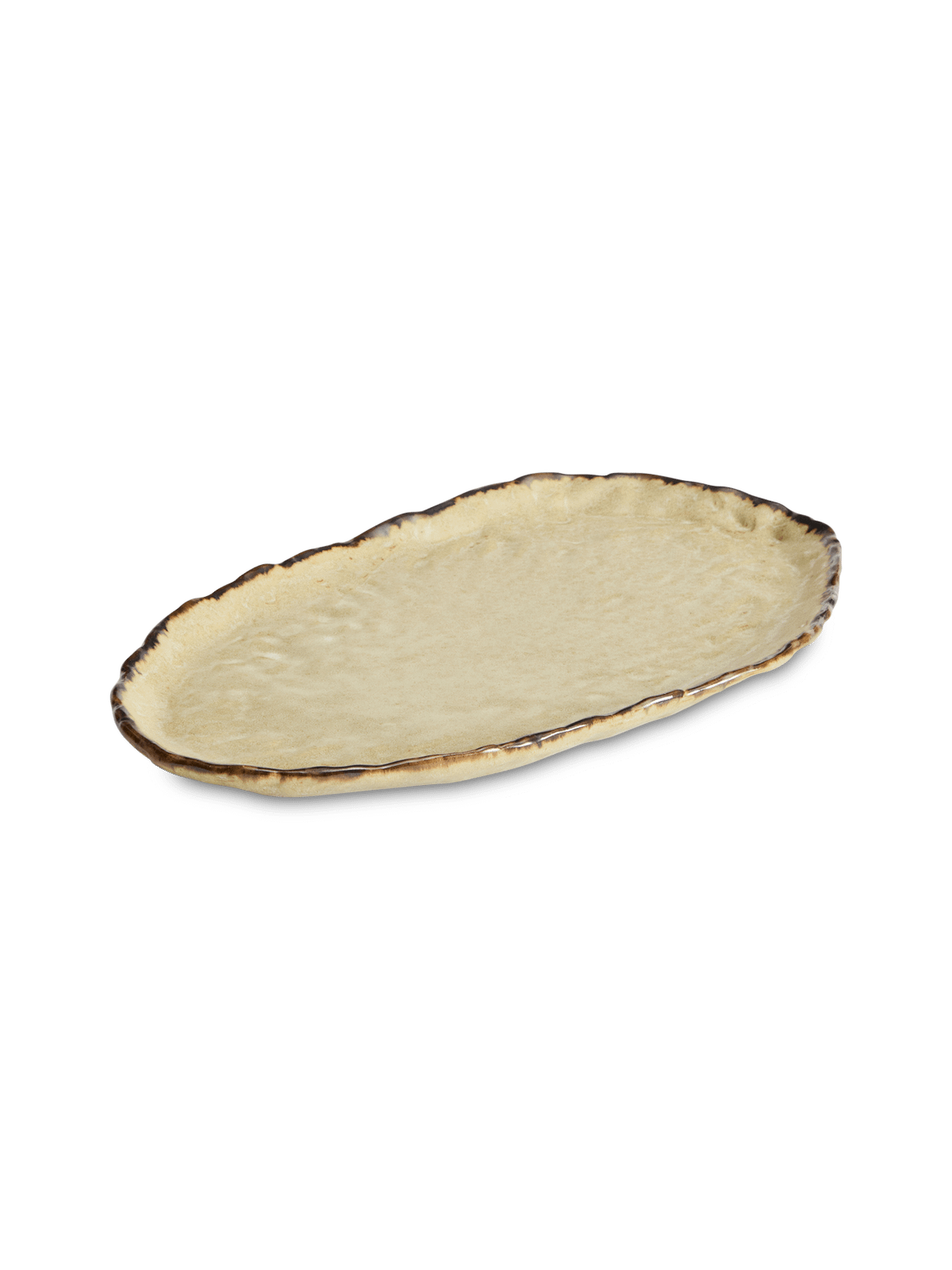 Dienblad Abela van bruin keramiek