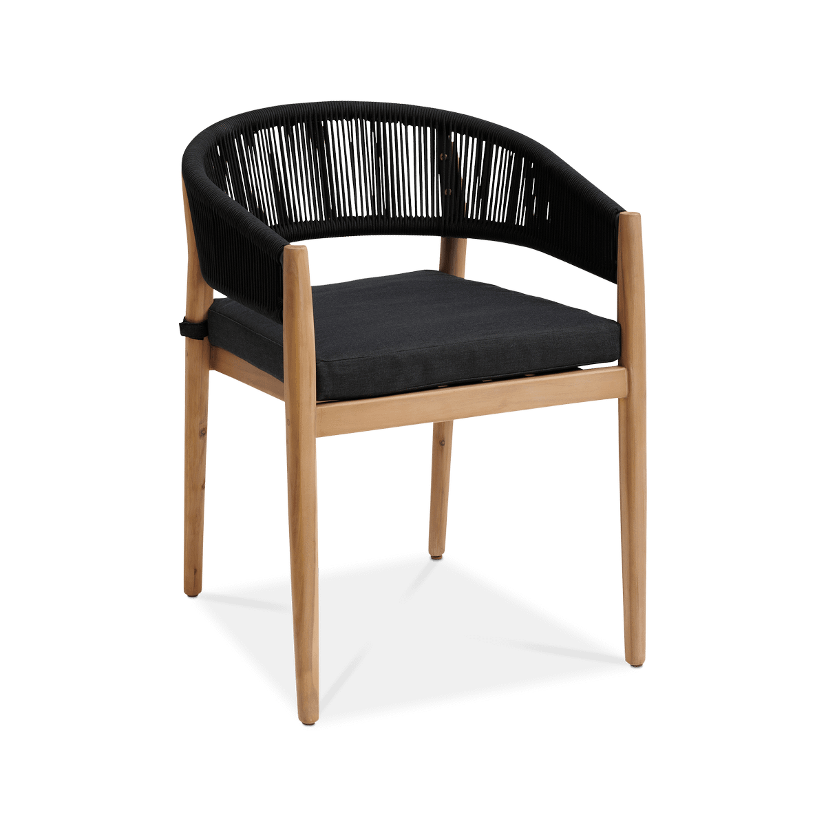 Armstoel VOLTERRA Acacia/Antraciet