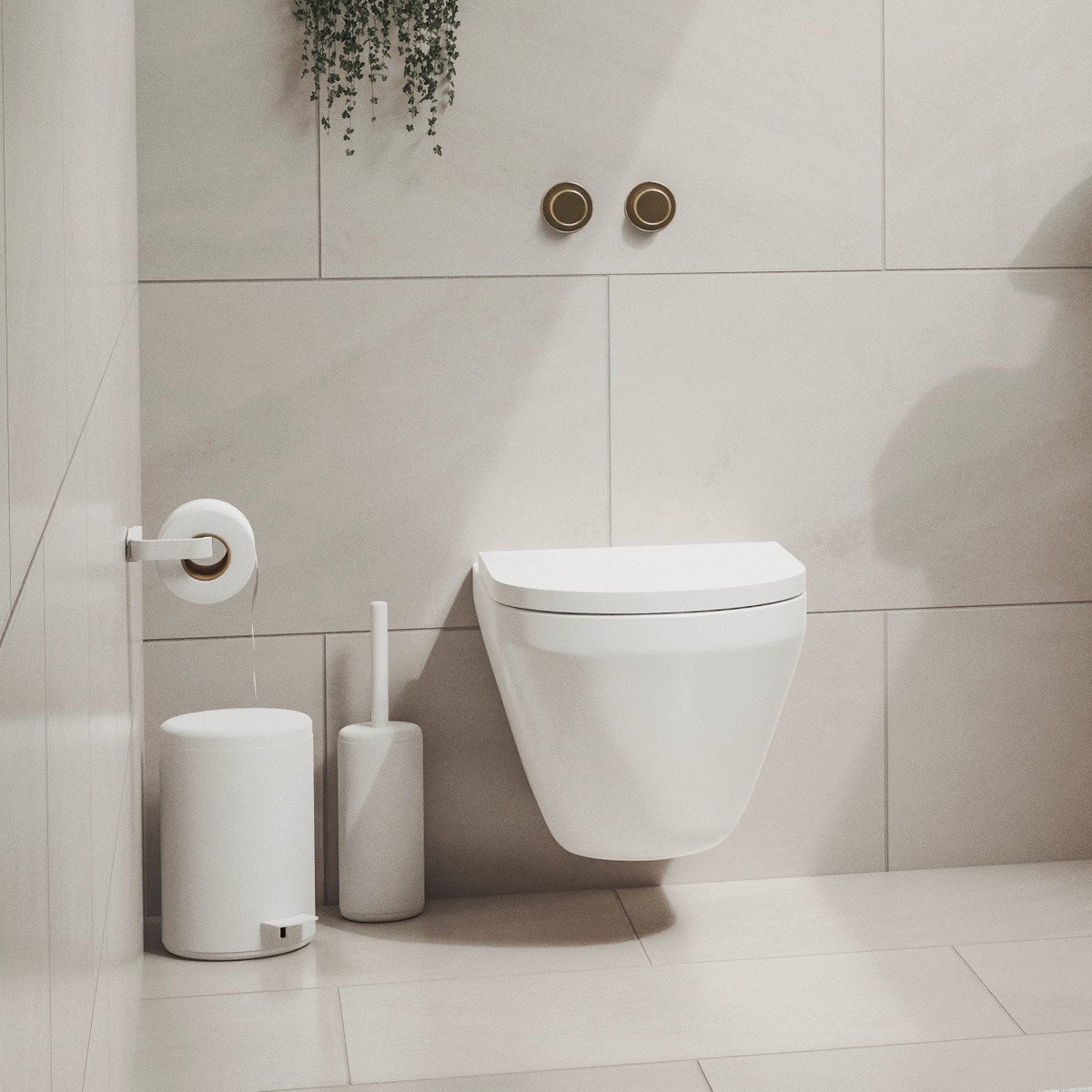 Wc-Rolhouder RIM Aluminium Wit