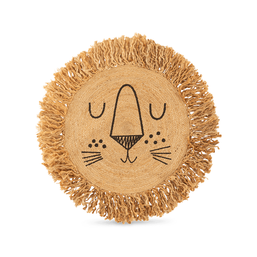 Kindertapijt LIONNE Leeuw Jute Nat. Kindertapijt LIONNE Leeuw Jute Nat.