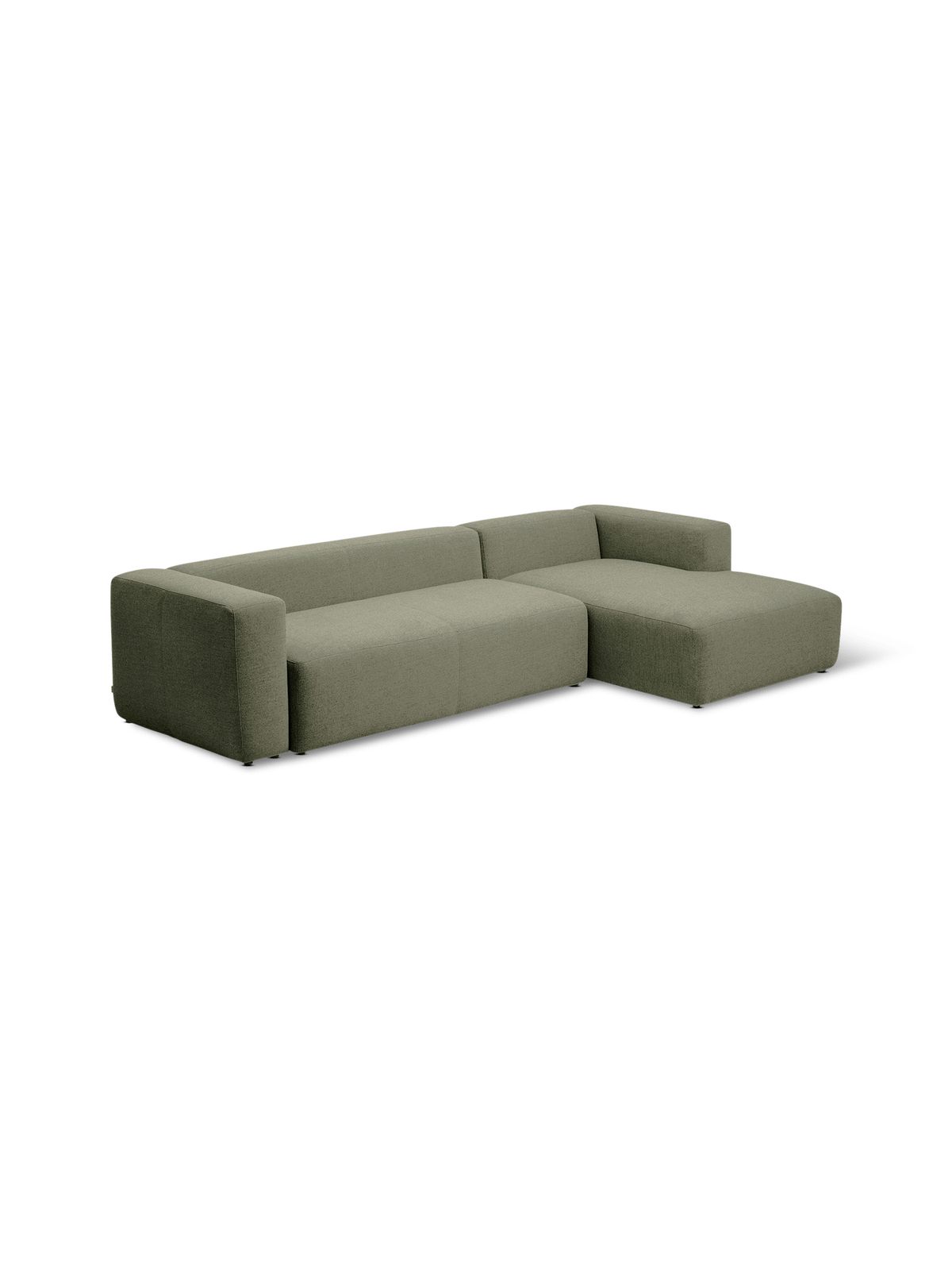 Hoeksalon Blok Longchair Rechts Mosgroen B330