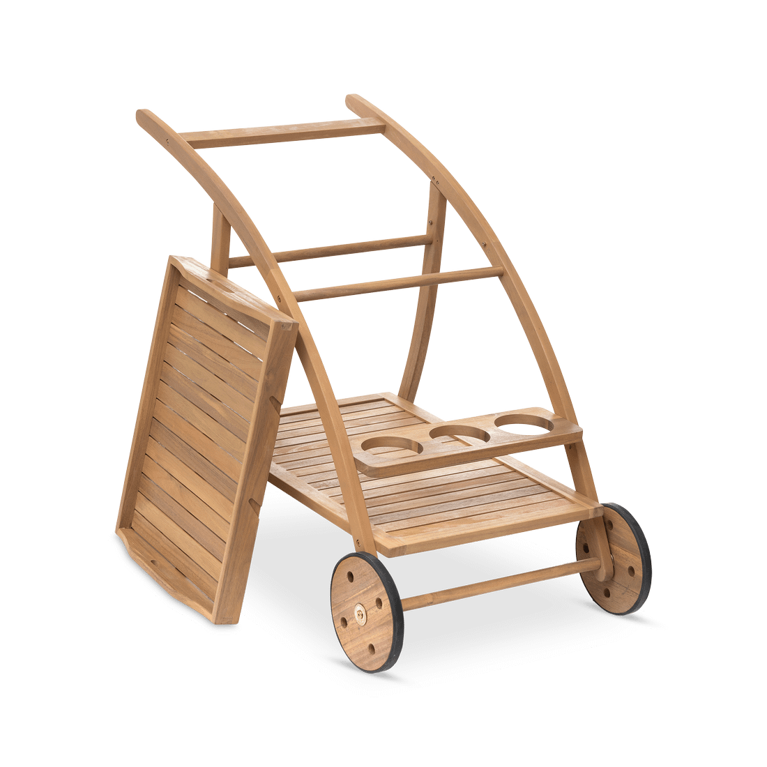 Serveerwagen PRIMITIVO Afneembaar Dienblad Acacia Serveerwagen PRIMITIVO Afneembaar Dienblad Acacia