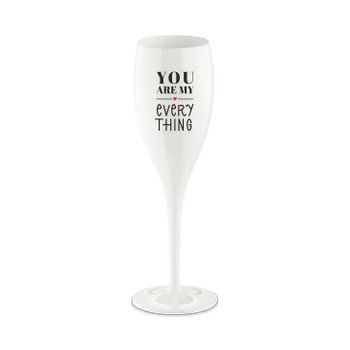 Champagneglas YOU ARE MY EVERYTHING 100ml Wit Champagneglas YOU ARE MY EVERYTHING 100ml Wit
