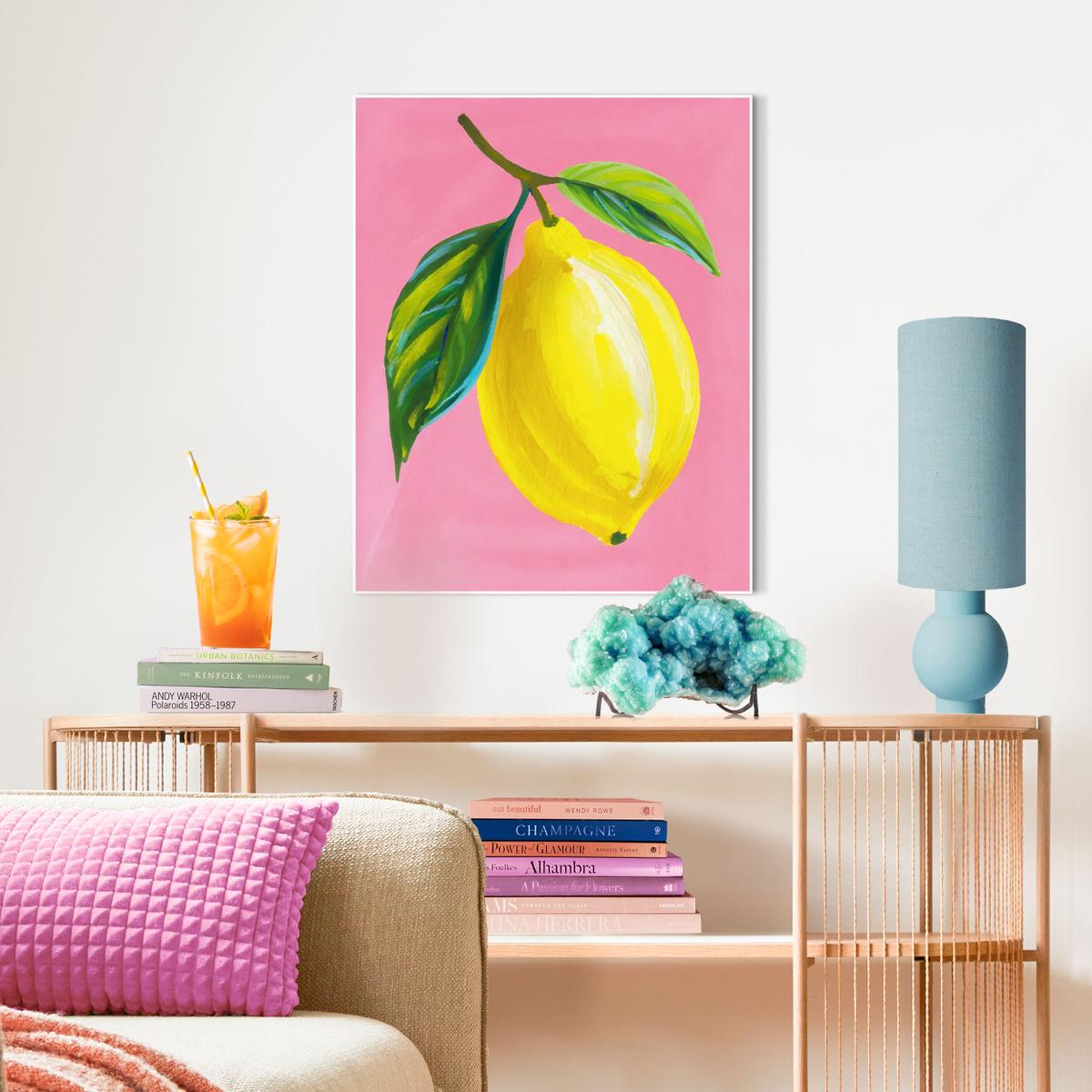 Framed Canvas JUICY LEMON 40x50